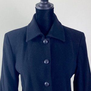 Harve Benard Cashmere Jacket Steampunk Warm Italian Wool Black Coat Holtzman